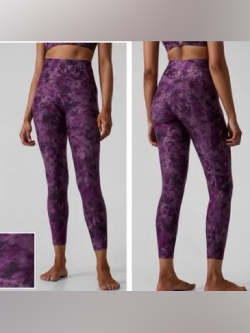 Athleta Salutation Stash Pocket Printed 7/8 Tight Medium